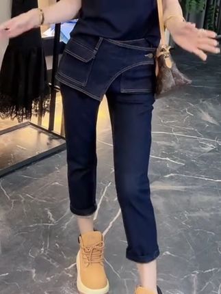 #百搭神裤 #上秋款 #秋季新款 #烟管牛仔裤 #谁穿谁好看