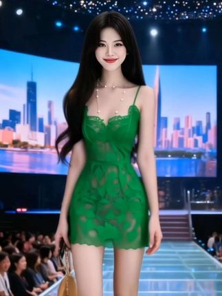当纯欲与辣妹风碰撞,这款绿色低领吊带连衣裙便成了焦点。精致勾勒出浪漫肌理,低领设计小露风情,收腰剪裁掐出盈盈细腰,包臀版型又将曲线尽情舒展。吊带的娇俏与裙身的交织,行走间满是氛围感,仿佛把夏日的热烈与少女的纯欲都穿在了身上,是辣妹出街、派对吸睛的选择,轻松拿捏独特风格,让你在人群中脱颖而出。#优雅气质 #女性穿搭 #辣妹穿搭 #裙子搭配 #时装搭配