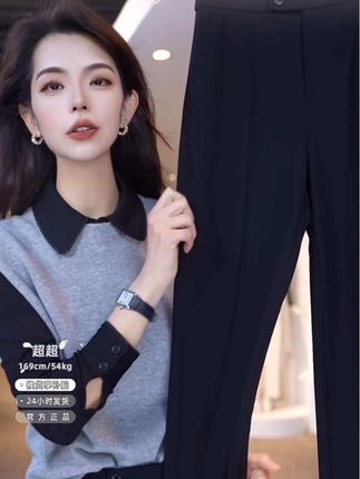 #上热门 真的被这条裤子的裁剪拿捏了,高腰微辣的版型,像是量身定做的长腿滤镜世界上直接三七分四面弹力面料,沉睡亲肤,久坐也不打皱不鼓包,好穿好好打理!#强烈推荐 #百搭显瘦 #哥弟裤子 #显瘦裤子