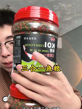 #强烈推荐 #三效合一鱼粮 #通用鱼粮 #锦鲤金鱼鱼粮 #鱼粮