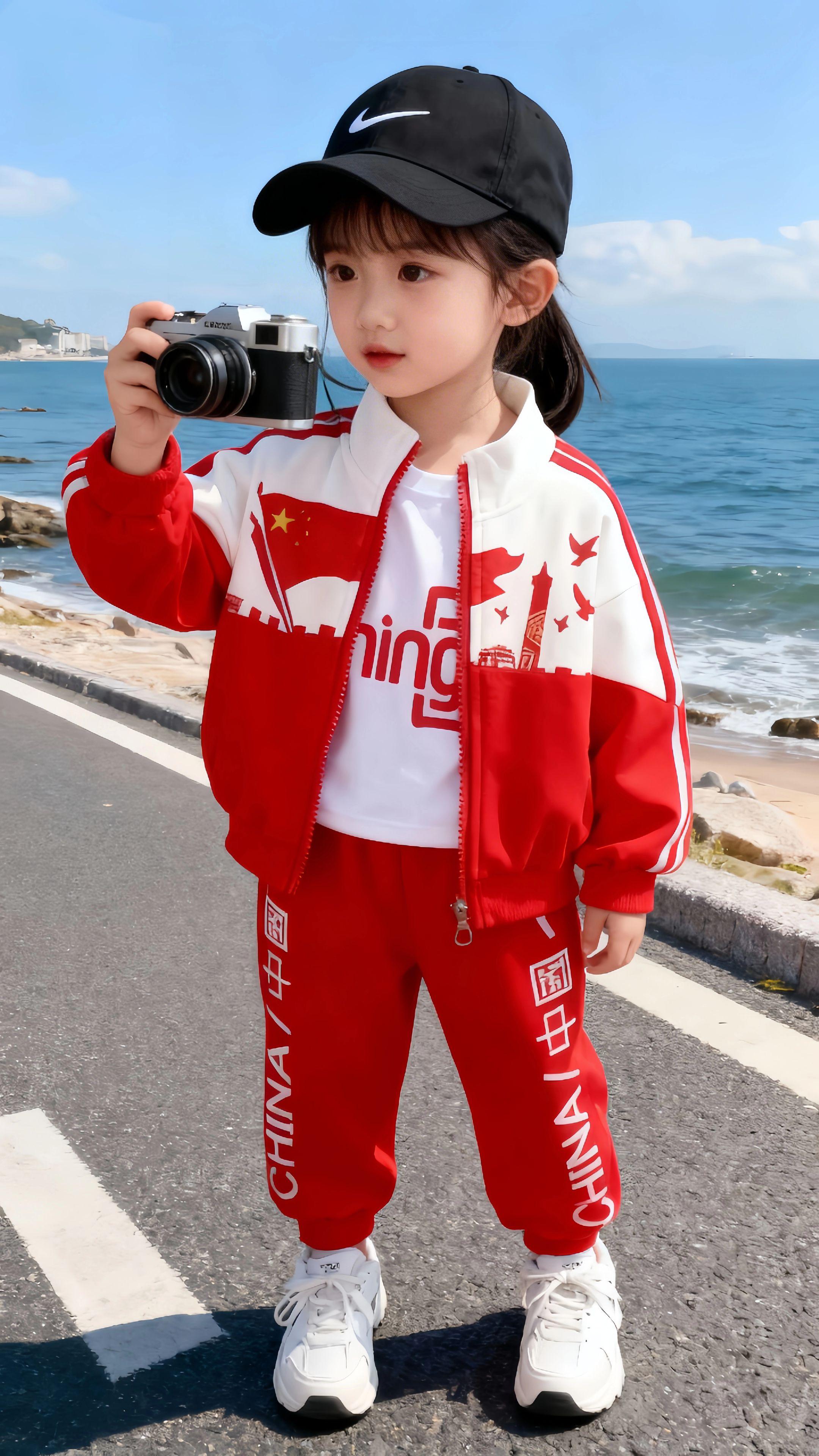 秋季就给孩子这种三件套运动服 面料柔软亲肤 穿着舒适又好看 #儿童三件套 #儿童套装 #套装穿搭 #童装
