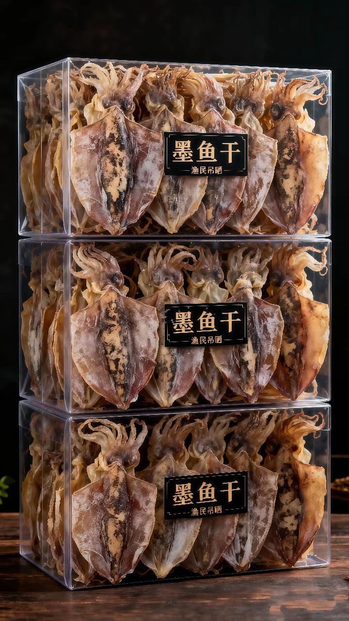深海墨鱼干,鲜到骨子里的天然鲜味 精选南海30米深海墨鱼,渔民手工现捕后自然晾晒,无盐无添加,每一丝肉都浸满海洋的鲜醇。 泡发后肉质紧实弹牙,煲汤提鲜不用放味精,红烧入味越嚼越香,连老人小孩都爱吃。 一包锁鲜整个大海的味道,家常备上它,再普通的食材都能秒变招牌菜!#墨鱼干 #看得见的高品质 #营养丰富 #海鲜干货特产 #地方特色美食 @抖音小助手 @DOU+小助手 @DOU+上热门