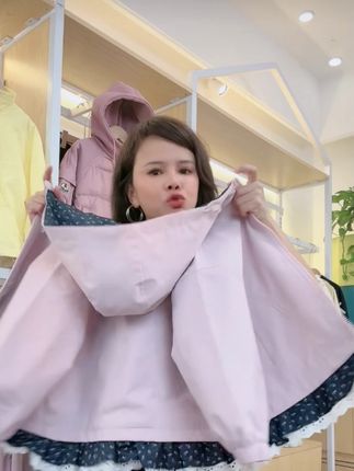 女童秋装外套2025新款儿童韩版女孩春秋季连帽夹克格子蕾丝边上衣#童装#童装外套#秋冬新款 #新款上市#好物种草