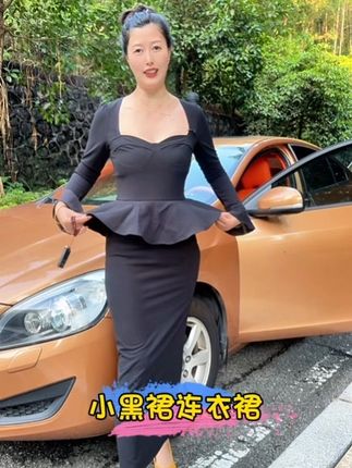 不要拒绝不同风格的衣服,在不断尝试中找到自己风格#穿搭 #穿搭技巧 #连衣裙 #女装#小黑裙