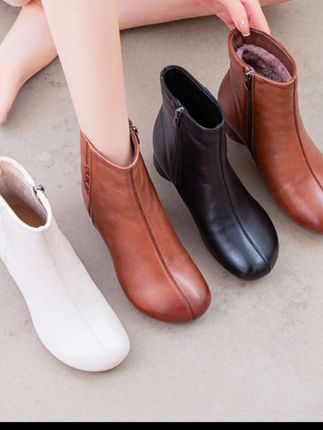 真皮时尚女靴!!!#优雅气质 #超好看 #哎哟喂你鞋真好看 @巨量千川