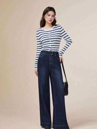 IEF/爱依服裤子2025秋季新款韩版时尚通勤气质显瘦百搭牛仔阔腿裤#秋季牛仔裤 #牛仔阔腿裤 #百搭牛仔裤 #爆款热卖中 #上班穿搭
