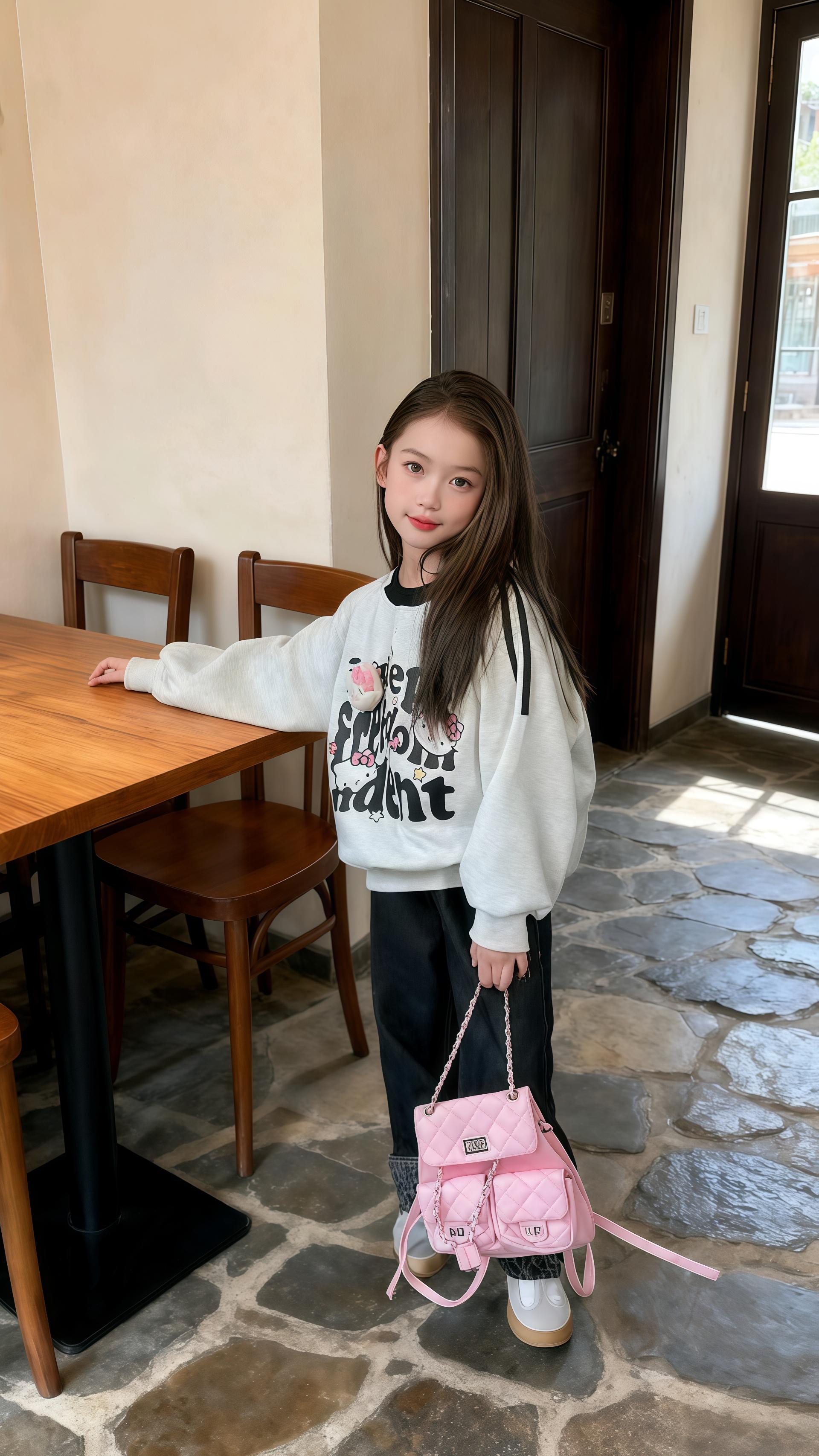 卡通休闲卫衣(90-170码)#女童穿搭 #早秋穿搭 #女童卫衣#圆领卫衣#随机穿搭挑战