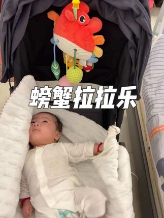 这个螃蟹拉拉乐小宝宝自己可以玩好久哦!#拉拉乐玩具 #母婴好物 #哄娃神器