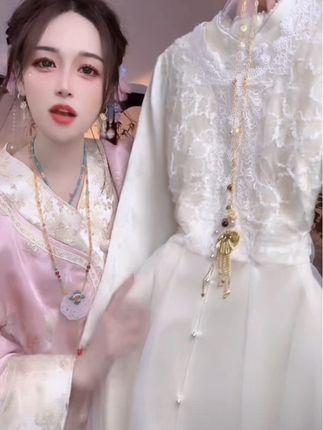 新中式国风古典旗袍连衣裙 仙气开衫套装#气质仙女裙穿搭 #超仙连衣裙 #礼服裙 #甜美穿搭 #高定礼服