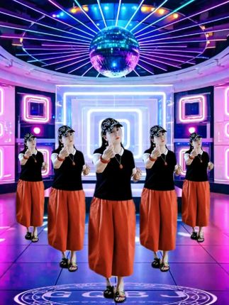 #迪斯科 #热门舞蹈 #最潮广场舞 #大家一起来 #剪映视频制作@高清广场舞背景
