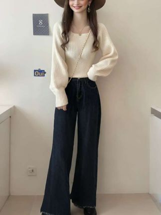 法式小方领毛衣#女装 #时尚气质穿搭 #气质穿搭 #减龄显瘦穿搭 #无限回购的宝藏单品