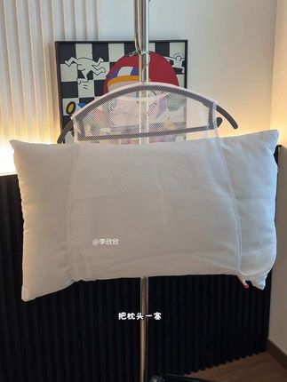 不仅能晾晒枕头,靠枕、抱枕和毛绒玩具也都能晒!!#晒枕头神器 #晒枕头网袋 #晒枕头 #居家好物