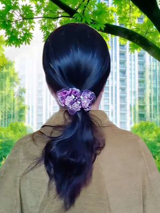 #头饰发饰 #头饰搭配 #头绳发圈 #花朵发圈 #这也太好看了