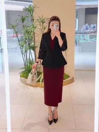 微胖女生穿这一套也太有气质了吧! #微胖女生 #显瘦穿搭 #大码女装