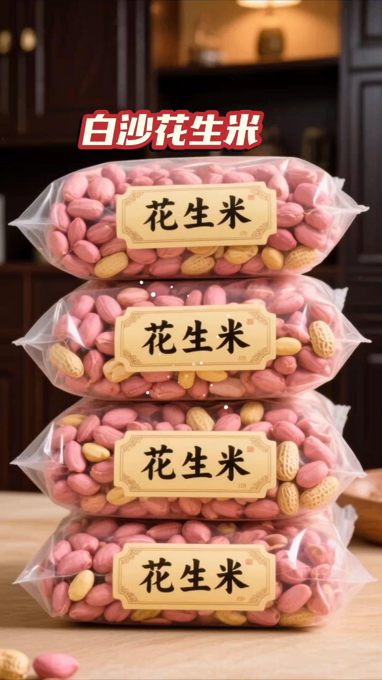 大粒粉红皮白沙花生米。家人们,看过来!这白沙花生米,颗颗饱满圆润,色泽粉嫩诱人。无论是直接当零食吃,还是用来煮粥、炒菜、做花生酱,都特别合适。新鲜又优质,口感香脆,营养还丰富,赶紧给自己安排上!#花生米 #榨油 #开袋即食 #花生米种植 #花生作用 收起