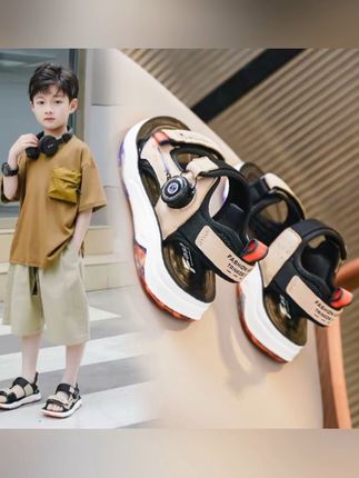 超好穿的凉鞋夏季中大童男孩学生软底防滑儿童韩版宝宝沙滩鞋#男童凉鞋沙滩鞋 #宝宝沙滩鞋 #防滑耐磨 #夏季必备