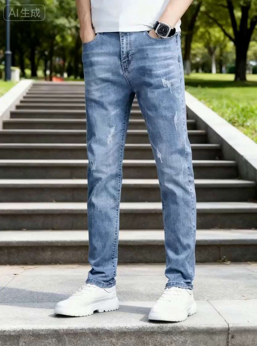 真维斯秋冬新款2025新款男士牛仔裤男修身直筒弹力百搭休闲长裤子#直筒牛仔裤 #潮男穿搭 @抖加🔥上热门🔥dou+🔥热点宝