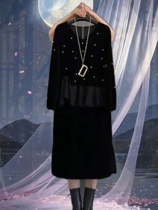 #我就是胖但我会穿#秋季这样穿也太好看了#遮肉显瘦减龄#不挑年龄不挑身材#大码女装120到220斤