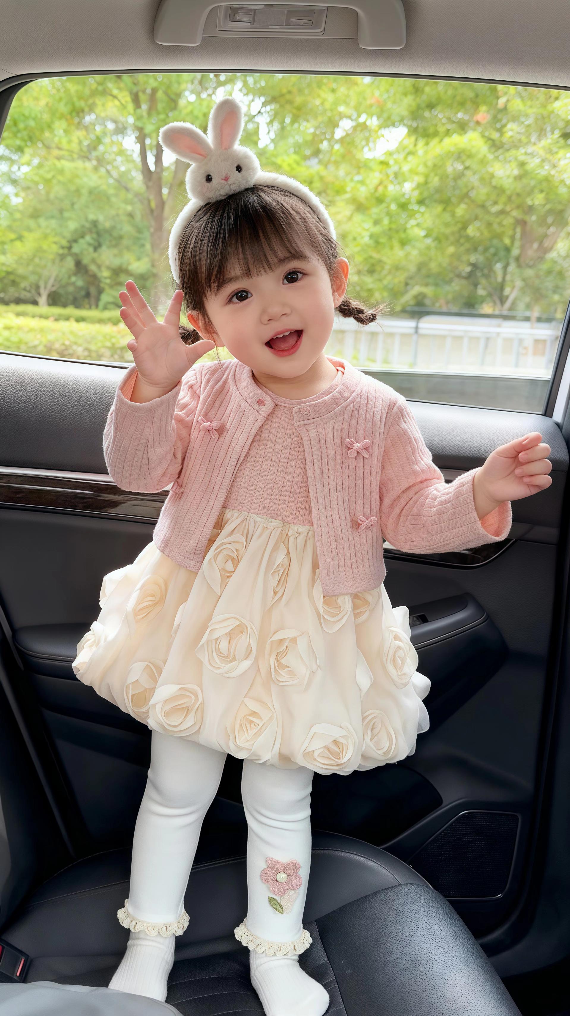 #生女儿就要这样穿 #甜美穿搭 #萌娃穿搭 #春秋新款 #女童连衣裙 @抖音小助手 @抖加🔥上热门🔥dou+🔥热点宝