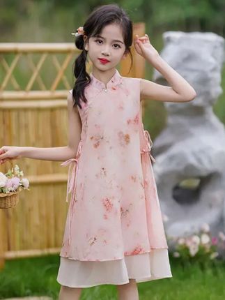 #改良旗袍连衣裙 #女童汉服 #高品质童装 #生女儿就要这样穿 #江南风穿搭