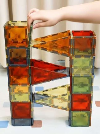 儿童益智玩具磁力积木片百变拼装#想像能力 #动手能力#磁力拼装儿童益智玩具#积木片