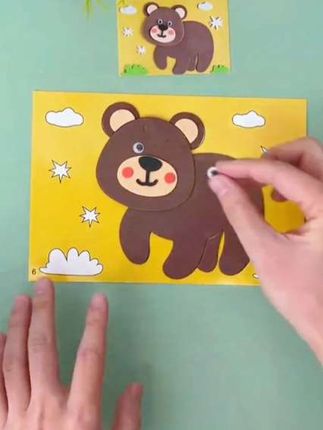 立体粘貼画EVA手工制作DIY材料包3D粘贴纸幼儿园div创意益智玩具#儿童手工#手工贴画 #粘贴画 #益智玩具 #专注力培养@DOU+小助手