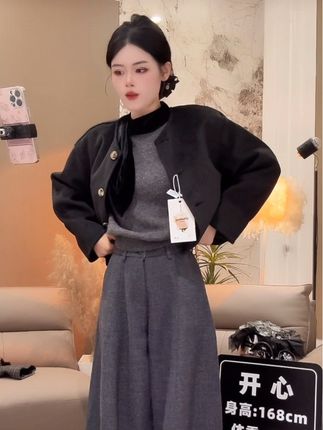 #穿搭 #宽松版型 #阔腿 #秋冬穿搭