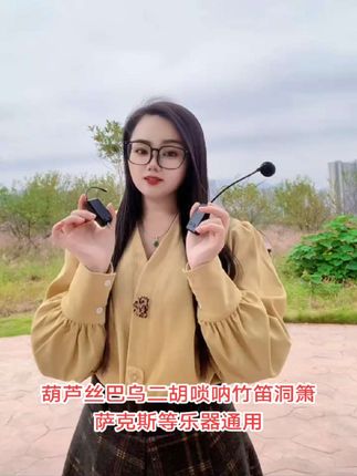 乐器无线扩音器拾音器,葫芦丝巴乌二胡唢呐竹笛洞箫萨克斯乐器用