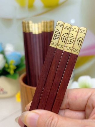 #实木筷子 高档四面福红檀木筷子,实木实心,健康好用#家用实木筷子#红檀木实木筷子