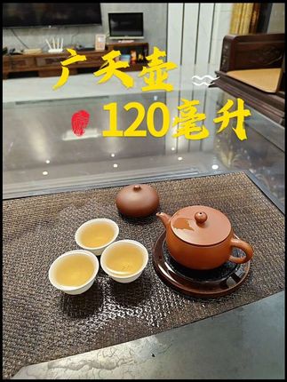 广天壶,容量120毫升,6公分大口径实用器型,投茶倒茶都很方便。泡茶神器,口大吃四方。 #潮州手拉壶 #潮州工夫茶 #泡茶神器 #手拉壶 #泡茶壶