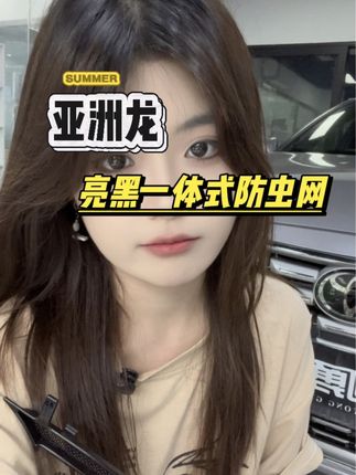 亚洲龙亮黑一体式防虫网出来咯#dou是好车 #亚洲龙 #防虫网 #一体式防虫网 #亚洲龙防虫网