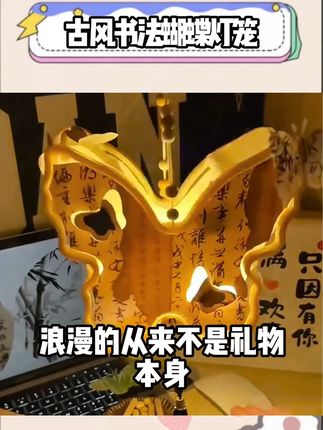 主动给的是偏爱 自己要的是施舍 一百句你想要吗都不如一句我送你 希望你喜欢 #古风灯笼 #蝴蝶灯笼 #蝴蝶小夜灯