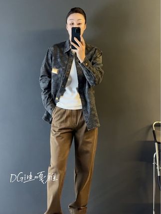 DG迪嘎雅限量款双面激光提花logo设计重工牛仔外套. #男装 #牛仔外套 #穿出高级感 #穿出自己的风格 #高端品质