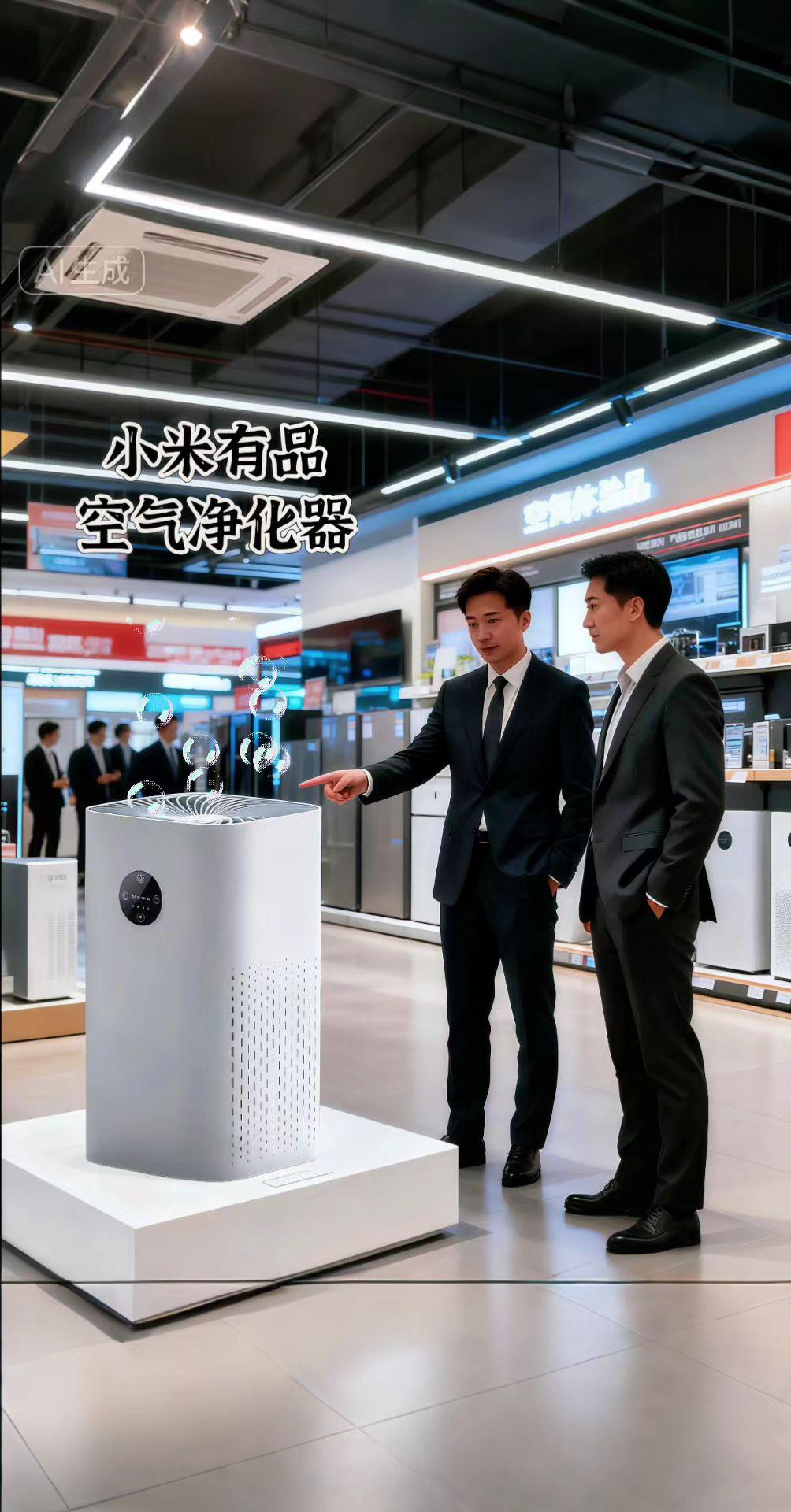 #AI扩图 小米有品这款负离子空气净化器,是你居家的“空气管家”。它采用纯物理过滤,0臭氧释放,让你安心呼吸。不管是在客厅、卧室,还是多种生活场景,都能高效净化空气。其简约外观融入各种家居风格,还能释放负离子,宛如把森林般的清新空气搬进家,为你和家人筑起健康呼吸的防护盾。#好物推荐🔥 #智能家居智能生活