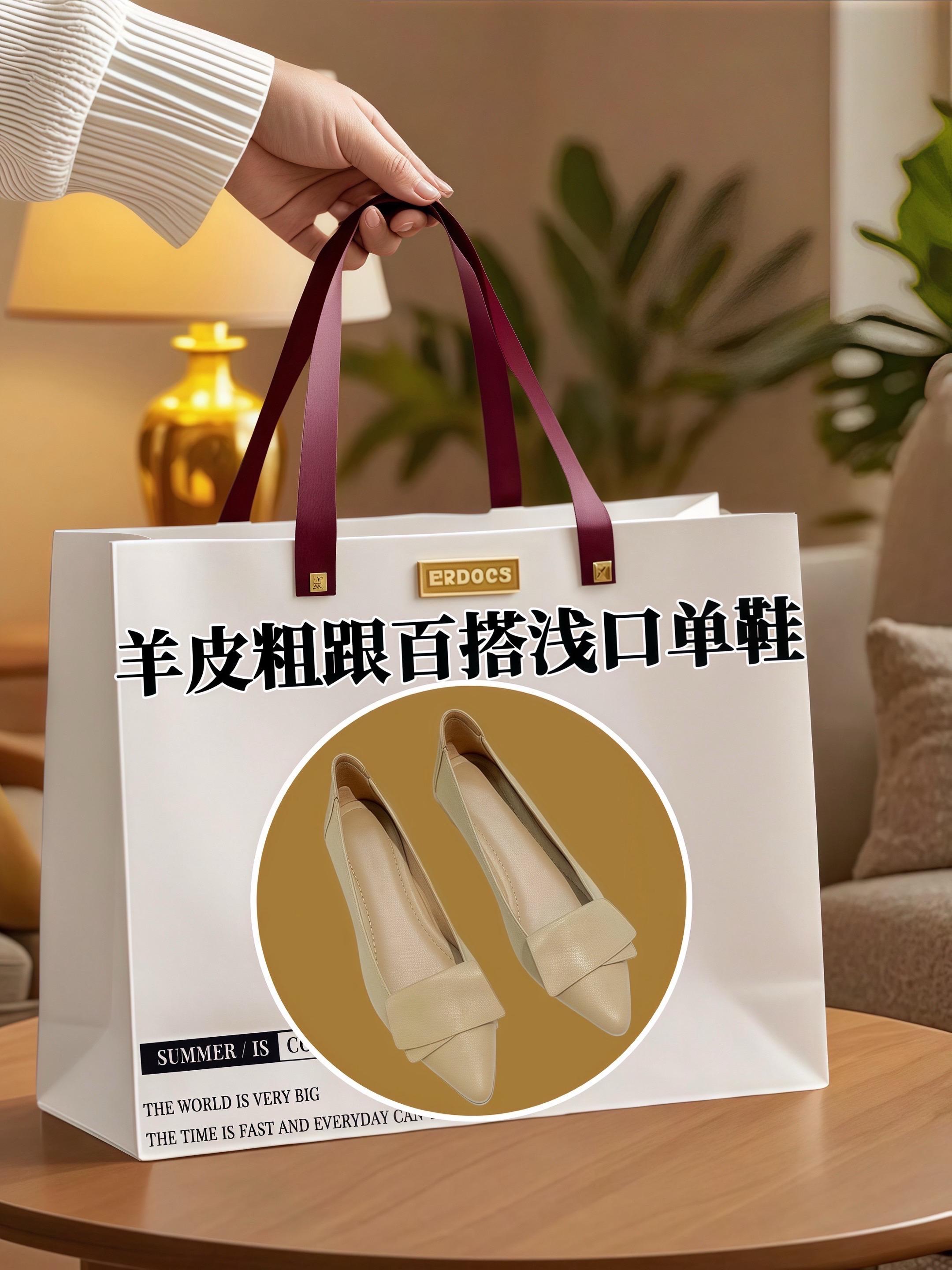 时尚粗跟浅口单鞋✨。这双法式软底单鞋真的太懂时尚了! 尖头设计显利落,粗跟高度刚好,走路稳当不晃脚,软底上脚贴合又自在,日常穿一整天都轻松~ 搭直筒休闲裤,配件针织开衫,日常随性又得体; 换条碎花连衣裙,温柔感拉满,家庭聚会、逛公园穿超合适;浅口设计不挤脚,软底走路稳稳的,兼顾舒服与体面。 百搭款式不挑年龄,浅口露出脚踝显清爽,透气不闷脚。 姐妹们,不管是日常通勤还是休闲出门,它都能稳稳hold住,实用又耐看~ #粗跟尖头单鞋 #2025新款女鞋 #软底奶奶鞋 #百搭浅口鞋 #舒适妈妈鞋