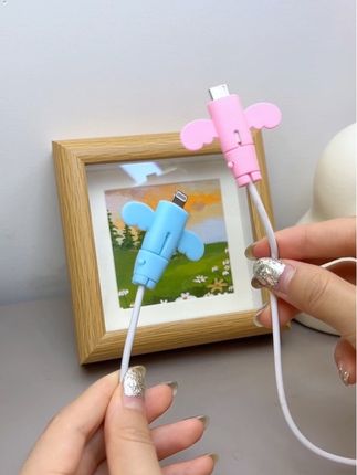 小天使数据线保护套,水果安卓通用的,防折断车载适用#生活好帮手 #超便宜超划算 #数据线保护套 #携带方便