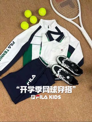#斐乐儿童 开学季网球穿搭来啦!儿子穿上秒变小潮男,潮酷百搭不过时哦!#谁穿谁好看系列 #秋季新款 #潮酷穿搭 #高品质童装