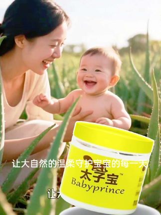 宝宝问题解决了,笑容也多了#太子宝芦荟凝胶