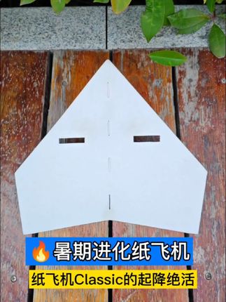会飞还会跑-经典纸飞机进化后的绝活第一弹,起飞🛫与降落🛬#纸飞机 #暑假就该这么玩 #手工黑科技 #原创视频 #创意diy