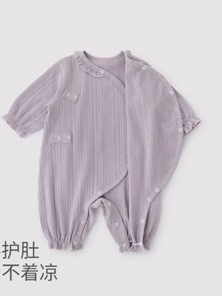 连体衣女宝宝公主风小哈衣女婴四季款新生儿爬爬服婴儿衣服春秋#高品质童装 #母婴好物 #童装上新 #婴幼儿服饰 #婴幼儿连体衣
