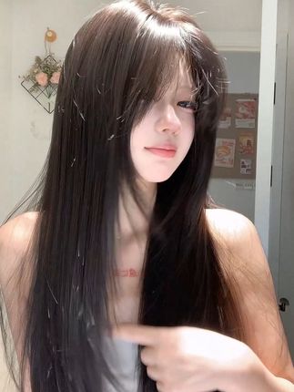 随意分发缝的免发网假发#显白发色 #免发网假发#假发推荐 00F