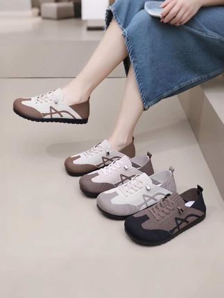 #意迪森软底妈妈鞋#飞织透气网面鞋#中老年健步鞋#舒适轻便休闲鞋#新款女鞋。