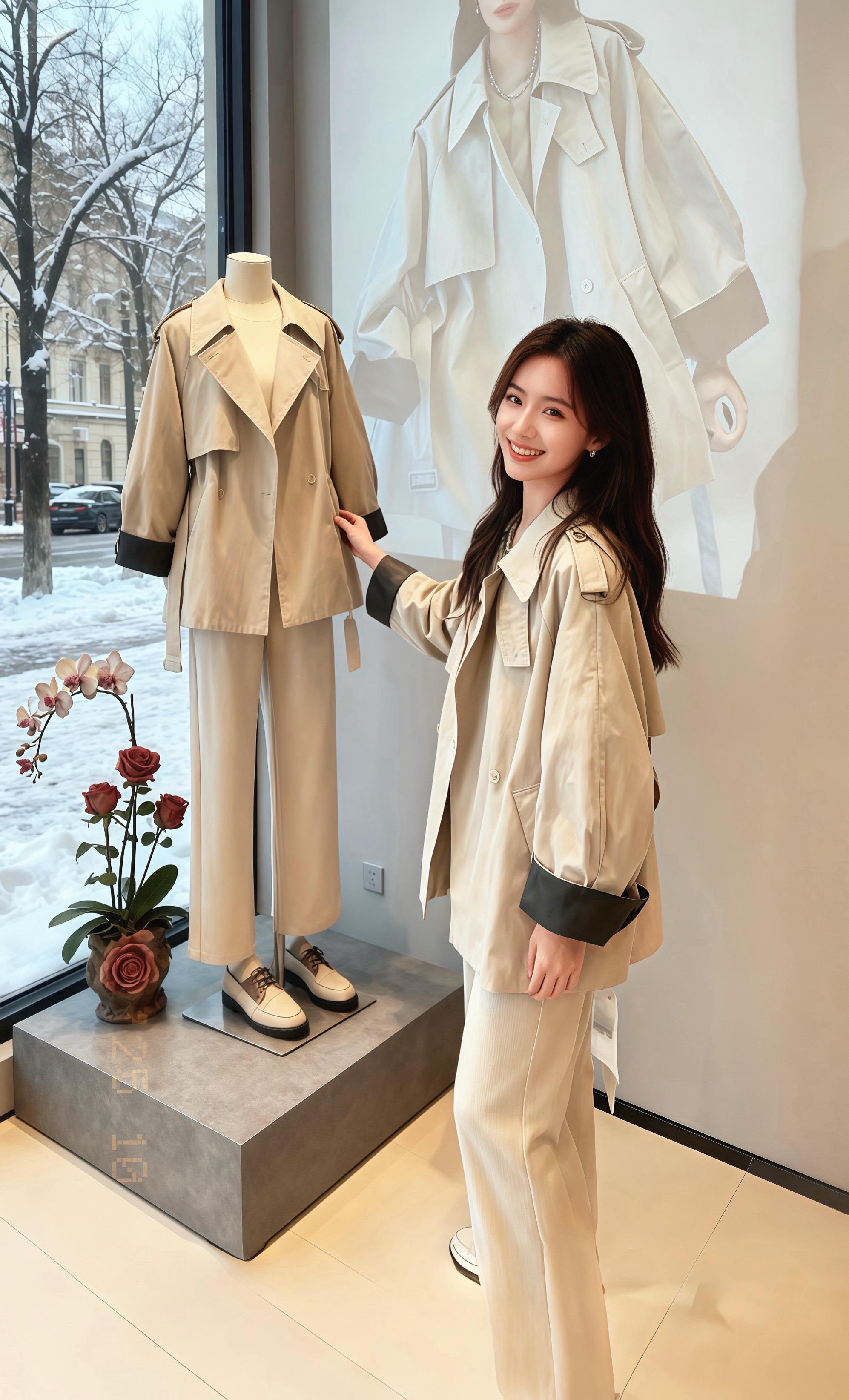 救命!这件2025秋款风衣也太懂法式浪漫了吧!一眼就被戳中!  大翻领一立,那高级感直接往外冒,宽松中长版型巨藏肉,胯宽腿粗都能遮得明明白白,谁穿都有那种随性又精致的气质~  搭个小裙子是温柔姐姐,配牛仔裤就是飒爽女主,风一吹衣摆飘起来,随手拍都是氛围感大片!#许妍味的初秋职场穿搭 #许妍的衣橱每套都过分美丽 #解锁微胖梨形的本命穿搭 #小个子女生秋冬就这样穿#强烈推荐 @DOU+上热门 @抖加🔥上热门🔥dou+🔥热点宝 @DOU+小助手