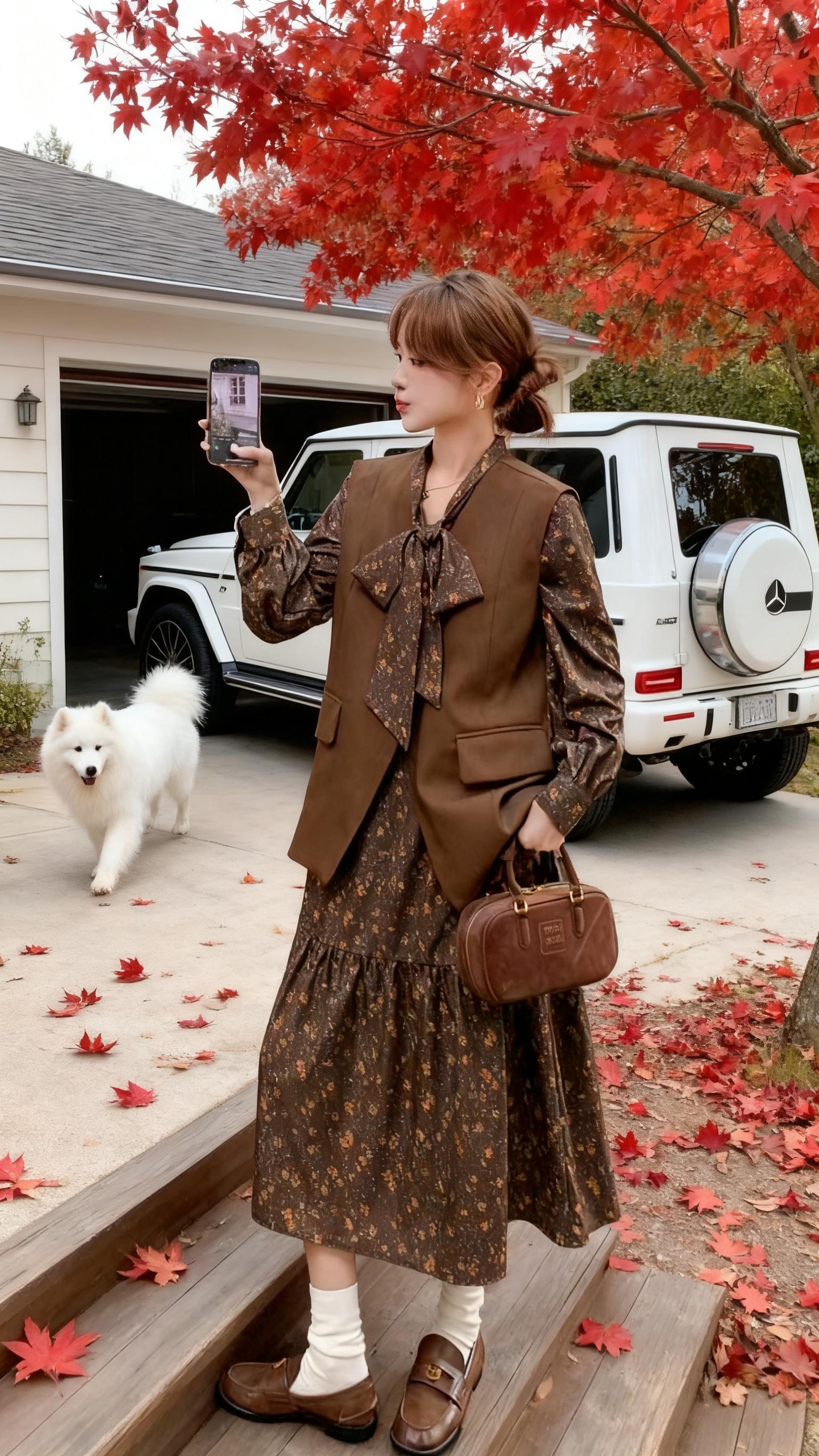 美拉德套装杀疯了!2025春秋这套法式裙美到心巴上 谁懂啊!挖到2025春秋最绝的法式套装,美拉德西装马甲+碎花裙的组合,高级感直接溢出屏幕~ 西装马甲是低饱和棕调,版型超正不压个子,干练又利落。内搭的碎花裙太温柔了,小朵碎花不杂乱,裙摆垂坠感满分,走动时灵动又显气质。 整套穿自带法式慵懒感,通勤搭短靴优雅得体,周末配帆布鞋松弛随性。面料摸起来软乎乎的,春秋穿刚好不闷热,小众设计还不怕撞款! 已经被闺蜜追着要链接,想在春秋穿出独特气质的姐妹,这套闭眼冲就对了~ #美拉德穿搭 #2025春秋新款 #法式套装裙 #高级感女装 #小众碎花裙