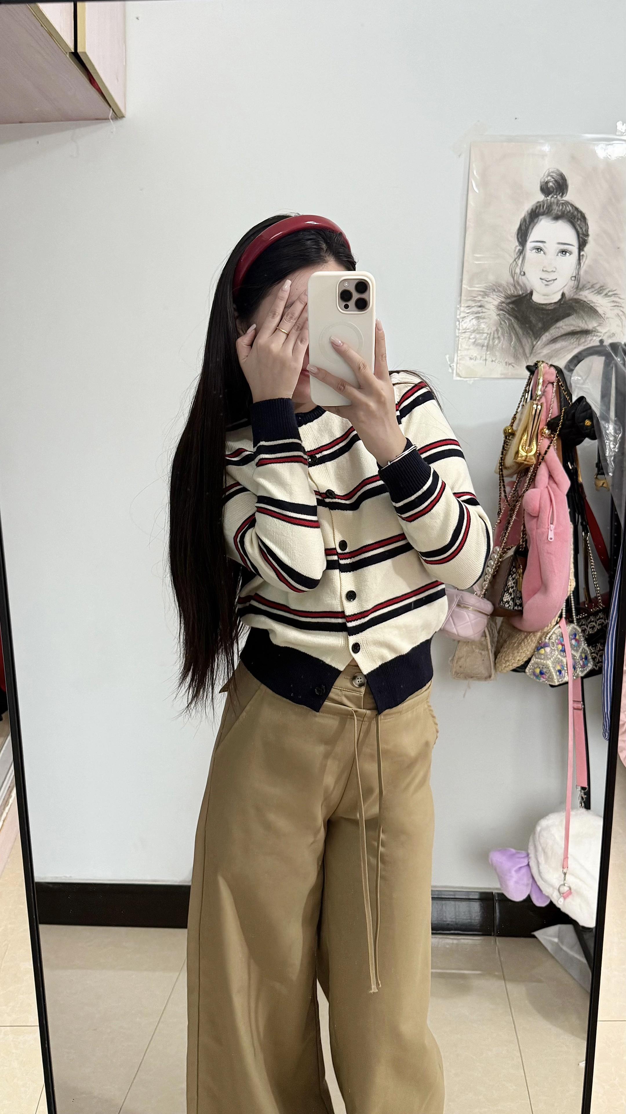 条纹控。#通勤搭配 #简约穿搭