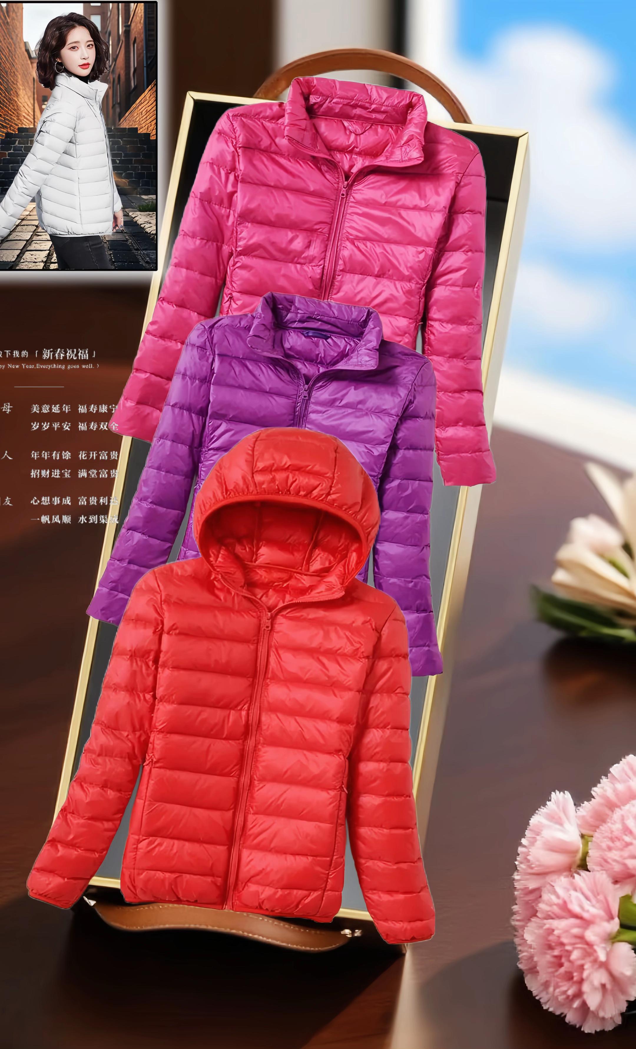 秋冬通勤就靠这件轻薄羽绒服!立领、连帽两款任选,满足不同风格需求。纯色设计简约大气,搭卫衣、毛衣都好看。填充饱满却超轻便,穿在身上毫无负重感,还能牢牢锁住热量。外穿利落不臃肿,叠穿也不压身。不管是上班赶路还是周末逛街,保暖又显利落,轻松承包整个秋冬的穿搭刚需!#中年妈妈穿搭 #外套穿搭 #出街穿搭 #羽绒服穿搭 #棉服也能穿出时尚感