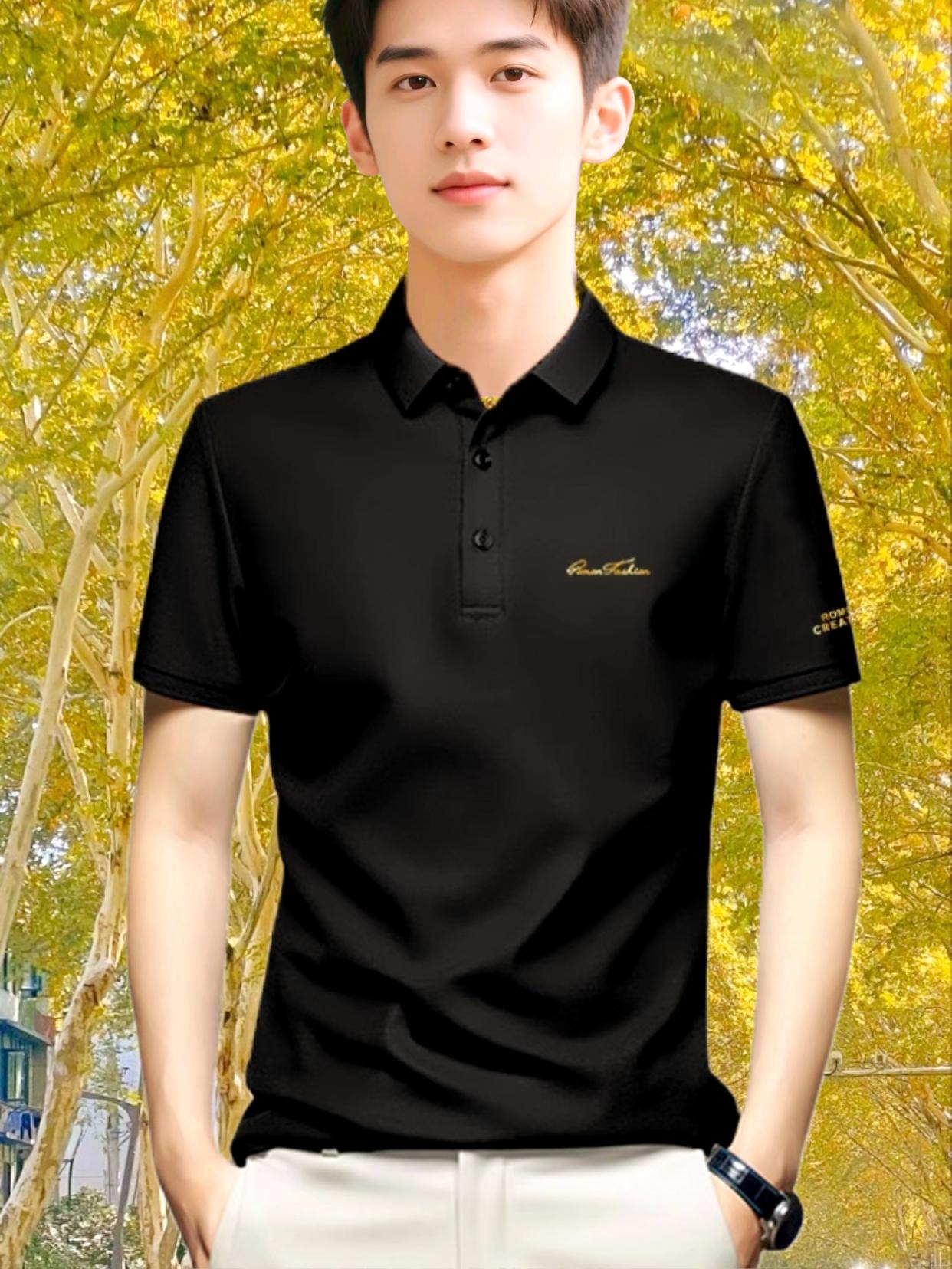 休闲polo衫帅气迷人。#品质男装 #高级感穿搭 #polo衫 #商务休闲 #男士polo衫穿搭