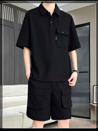#抖音图文来了 #啄木鸟男休闲短袖套装