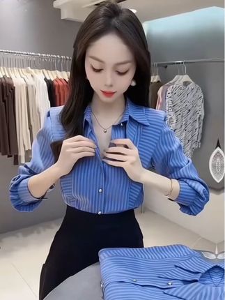 2025早秋新款时尚显瘦气质女士网红洋气衬衫百搭款#早秋新款衬衫 #时尚洋气衬衫 #网红衬衫 #爆款热卖中 #好物推荐