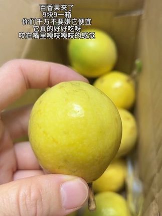 这个百香果真的好甜,一口下去太满足了#百香果#纯甜 #应季水果